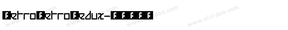 MetroRetroRedux字体转换
