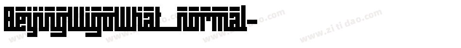 BeijingWigoWhat_normal字体转换