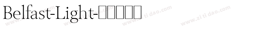 Belfast-Light字体转换