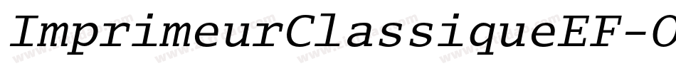 ImprimeurClassiqueEF-Obl字体转换