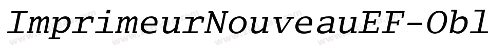 ImprimeurNouveauEF-Obl字体转换