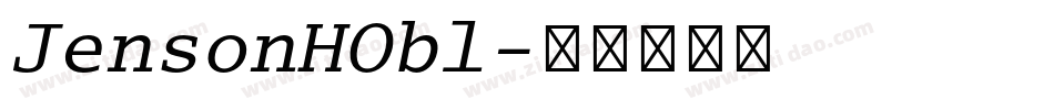 JensonHObl字体转换