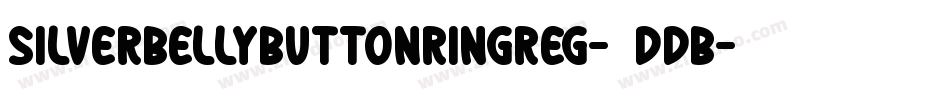 SilverBellybuttonRingReg-8dDB字体转换