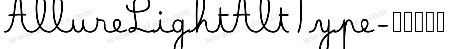 AllureLightAltType字体转换