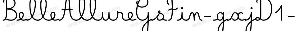 BelleAllureGsFin-gxjD1字体转换