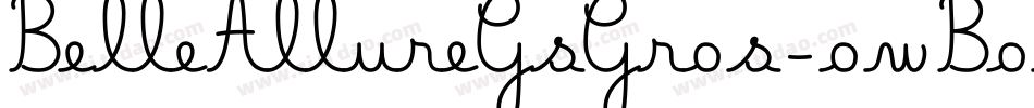 BelleAllureGsGros-owBod字体转换