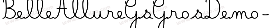 BelleAllureGsGrosDemo-654A字体转换