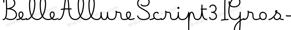 BelleAllureScript3IGros-WyzYn字体转换