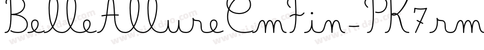 BelleAllureCmFin-PK7rm字体转换 BelleAllureCmFin-PK7rm字体转换