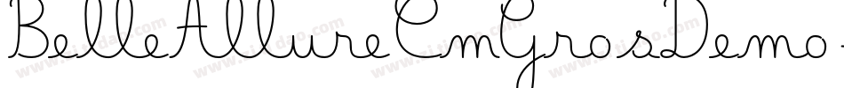BelleAllureCmGrosDemo-zLl4字体转换