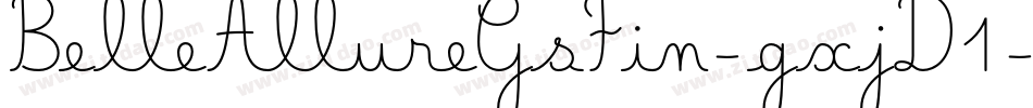 BelleAllureGsFin-gxjD1字体转换