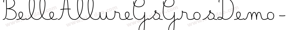 BelleAllureGsGrosDemo-654A字体转换