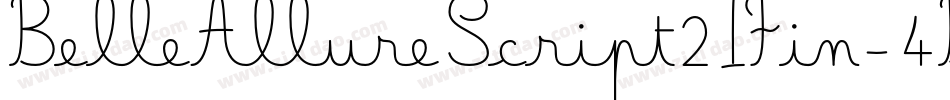 BelleAllureScript2IFin-4B3Rp字体转换