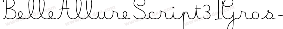 BelleAllureScript3IGros-WyzYn字体转换