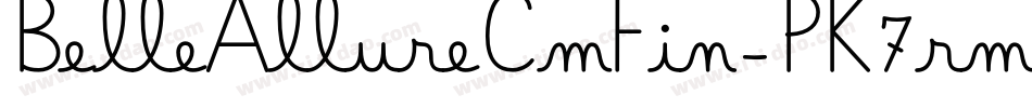 BelleAllureCmFin-PK7rm字体转换 BelleAllureCmFin-PK7rm字体转换