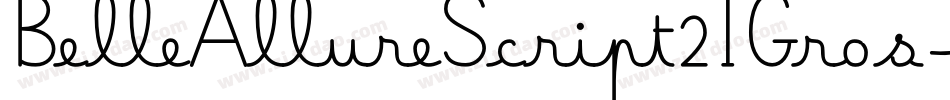 BelleAllureScript2IGros-0WDK9字体转换