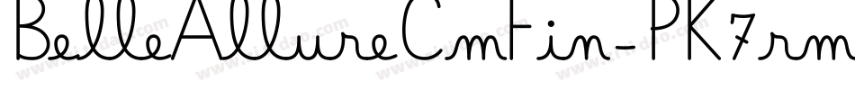 BelleAllureCmFin-PK7rm字体转换 BelleAllureCmFin-PK7rm字体转换