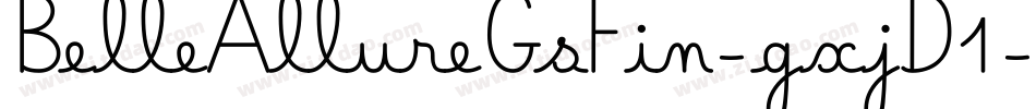BelleAllureGsFin-gxjD1字体转换