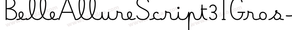 BelleAllureScript3IGros-WyzYn字体转换