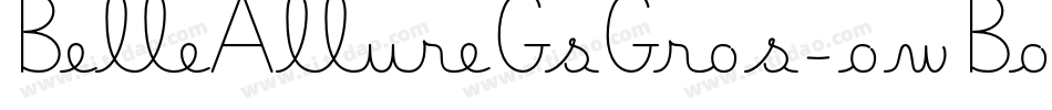 BelleAllureGsGros-owBod字体转换