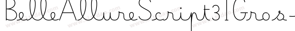 BelleAllureScript3IGros-WyzYn字体转换