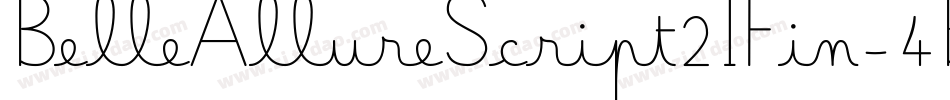 BelleAllureScript2IFin-4B3Rp字体转换