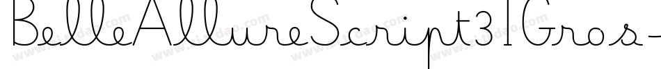 BelleAllureScript3IGros-WyzYn字体转换