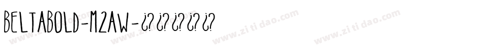 Beltabold-M2aw字体转换