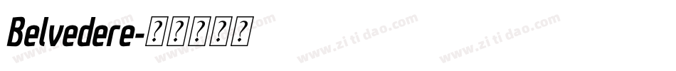 Belvedere字体转换