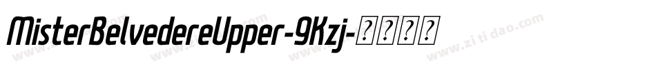 MisterBelvedereUpper-9Kzj字体转换