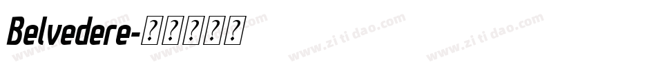 Belvedere字体转换