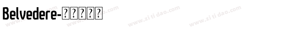 Belvedere字体转换