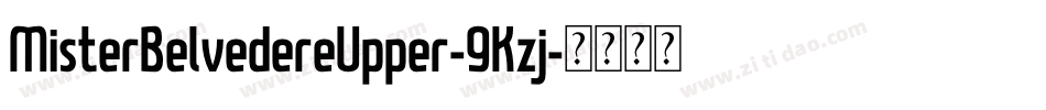 MisterBelvedereUpper-9Kzj字体转换
