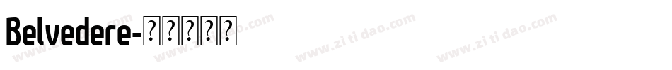 Belvedere字体转换