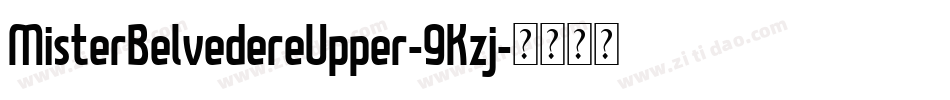 MisterBelvedereUpper-9Kzj字体转换