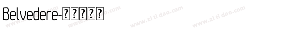 Belvedere字体转换