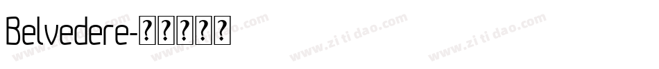 Belvedere字体转换
