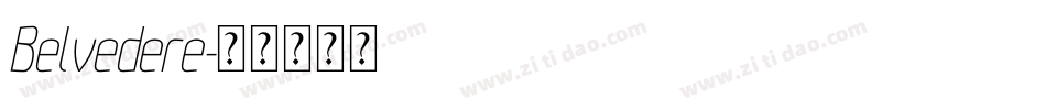 Belvedere字体转换
