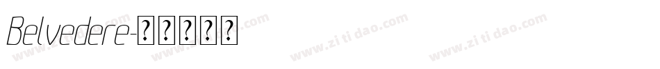 Belvedere字体转换