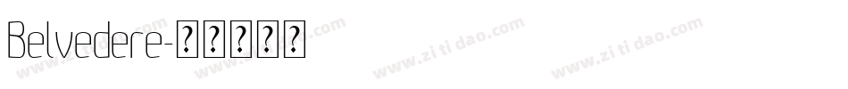 Belvedere字体转换