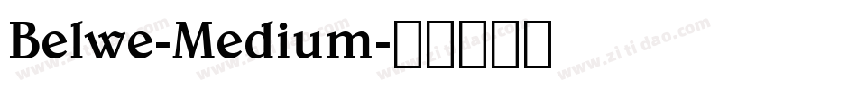 Belwe-Medium字体转换
