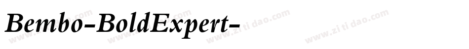Bembo-BoldExpert字体转换