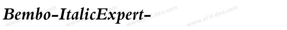 Bembo-ItalicExpert字体转换