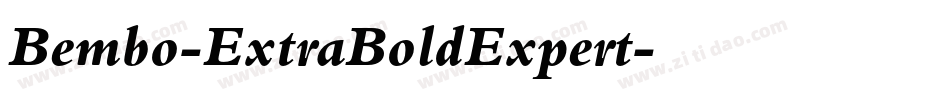 Bembo-ExtraBoldExpert字体转换
