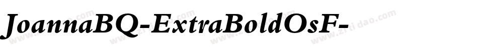 JoannaBQ-ExtraBoldOsF字体转换