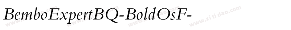 BemboExpertBQ-BoldOsF字体转换