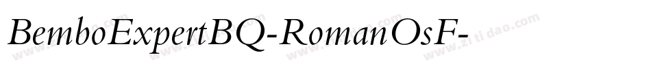 BemboExpertBQ-RomanOsF字体转换