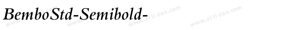 BemboStd-Semibold字体转换