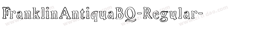 FranklinAntiquaBQ-Regular字体转换