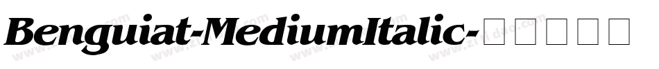 Benguiat-MediumItalic字体转换